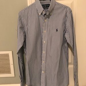 Polo button down shirt, small